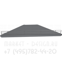 Металлическая полка для стеллажа