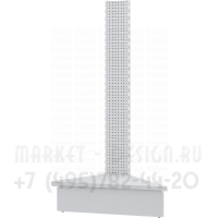 Металлический перфорированный стеллаж с перфорацией наружный угол