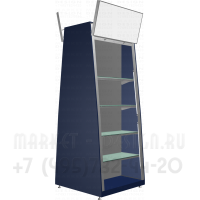 Стеллаж с рольставнями двухсторонний для магазина