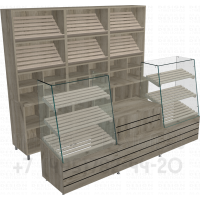 Набор торгового оборудования для хлебного павильона