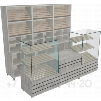 Набор торговой мебели для хлебного отдела