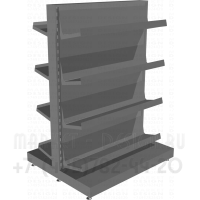 Двусторонний стеллаж для продажи печатной продукции