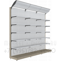 Односторонние стеллажи для магазина