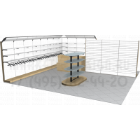 Оборудование для шоурума для тканей