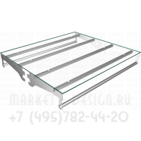 Общая полка стеклянная