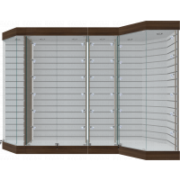 Остекленные шкафы витрины с экономпанелью вместе