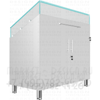 Остекленный прилавок для медицинских приборов