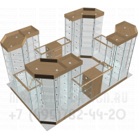 Остров из стекла для торгового центра