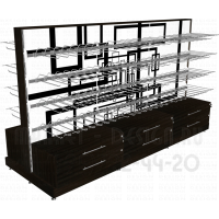 Островная гондола для косметических кистей в магазин профессиональный косметики