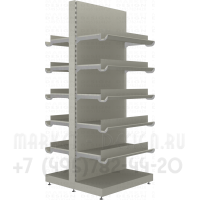 Островной торговый стеллаж для продажи обоев