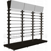 Островные стеллажи для демонстрации обоев
