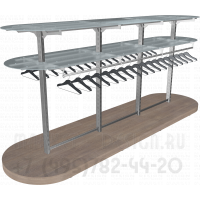 Островные стеллажи для одежды
