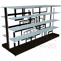 Островные стеллажи гондолы для косметики в магазин профессиональной косметики