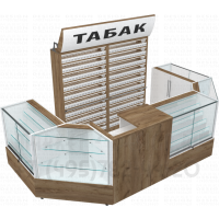 Павильон пристенный для табачных изделий в открытом состоянии