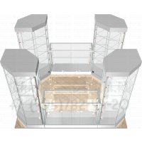 Павильон стеклянный для продажи бижутерии