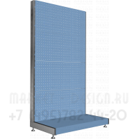 Перфорированная база для пристенного стеллажа