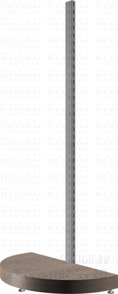 Перфорированная стойка с полкой