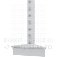 Перфорированный металлический стеллаж с перфорацией наружный угол в магазин