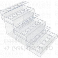 Подставка для косметики из акрила