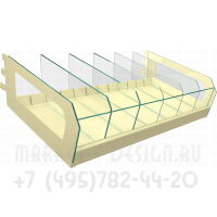 Полка с перегородками для торговли