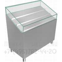 Застекленный наклонный прилавок