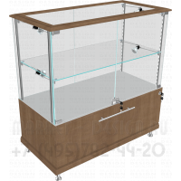 Застекленный прилавок с выдвижным ящиком