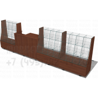 Прилавок стеклянный для весовых конфет