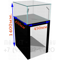 Прилавок застекленный для шоурума размеры