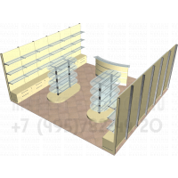 Пристенные торговый стеллажи для магазина парфюмерии