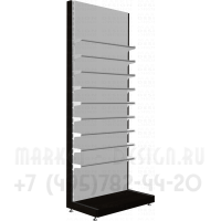 Пристенный стеллаж для магазина обоев