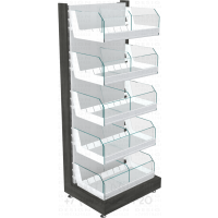 Пристенный стенд с пятью полками для весовых конфет
