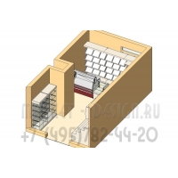 Проект торгового оборудования для кондитерского магазина