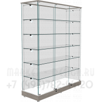 Прямоугольная витрина с стеклянным верхом