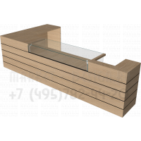 Ресепшн со стеклянной поверхностью
