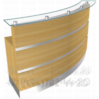 Ресепшн со стеклянной рабочей поверхностью