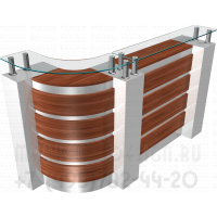 Ресепшн со стеклянной столешницей