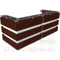 Ресепшн со столешницей из стекла