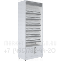 Шкаф диспенсер для сигарет с гравитационными полками