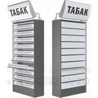 Сигаретный шкафы с десятью уровнями полок с лайтбоксом