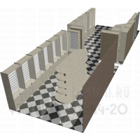 Шкафы с экономпанелями для магазина косметики