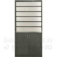 Сигаретные шкафы с дверками шлифованная сталь