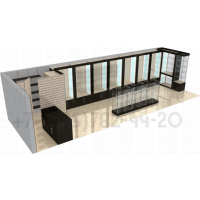 Стеклянная мебель для магазина подарков