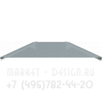 Стеклянная полка для выставок