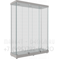 Витрина для двух знамён высотой до 1800 мм