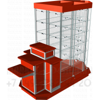 Стеклянная витрина для размещения в торговой галереи