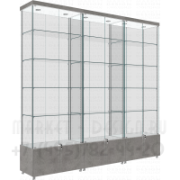 Стеклянная витрина на тумбе для кубков и наград