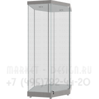 Стеклянная витрина в угол ля демонстрации знамён высотой не более 1800 мм