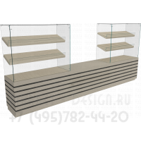 Стеклянные прилавки для демонстрации и продажи выпечки