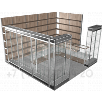 Стеклянные витрины для магазина косметики