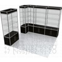 Стеклянные витрины для торговли сувенирами